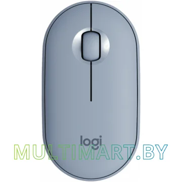 Мышь Logitech M350 Pebble (голубой)